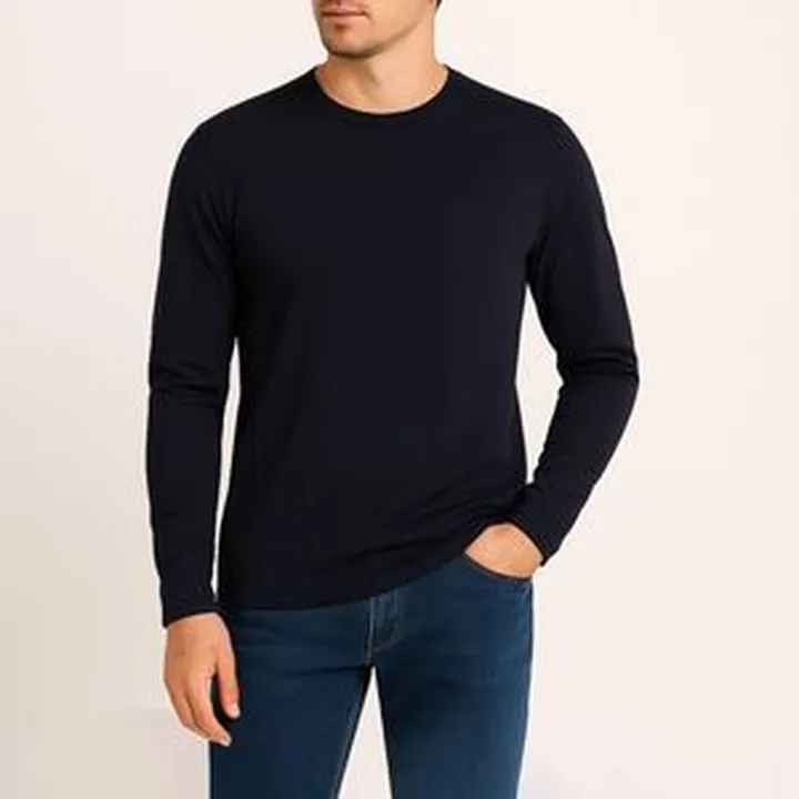 تی شرت آستین بلند مردانه ایزی دو مدل 3843059626 رنگ مشکی