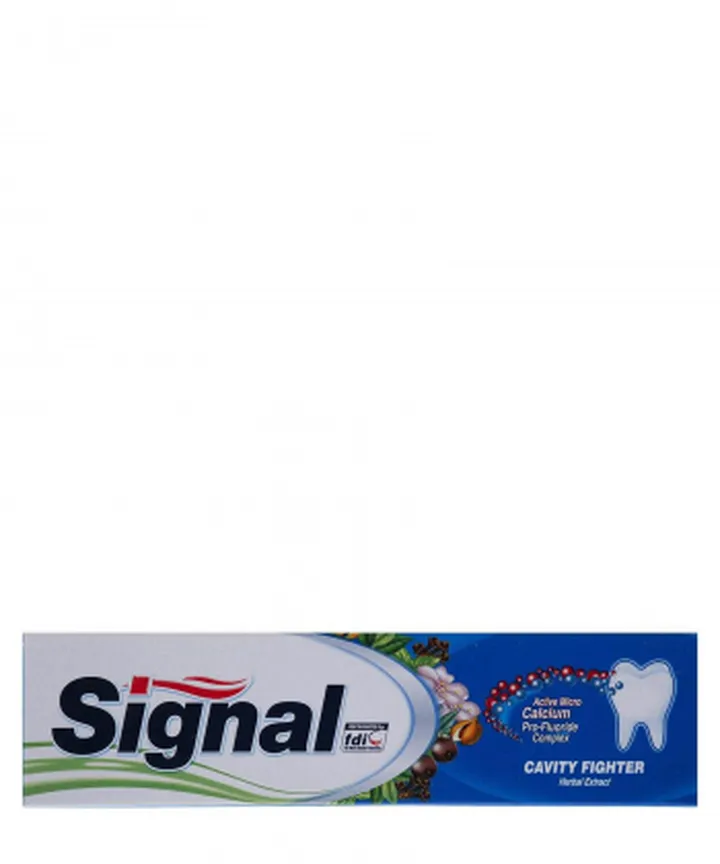 خمیر دندان سیگنال Signal سری Cavity Fighter مدل Herbal Extract حجم 100 میلی لیتر