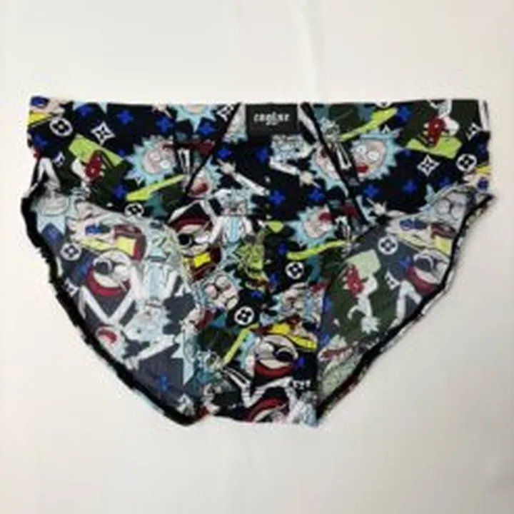 شورت مردانه اسلیپ کولسی طرح ریک اند مورتی مشکی