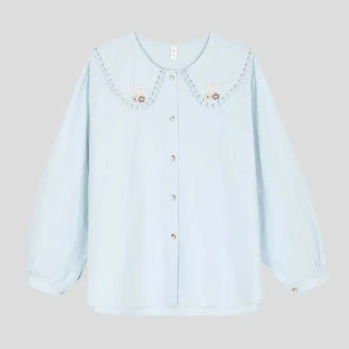 شومیز یقه پیتر پن پاپیونی