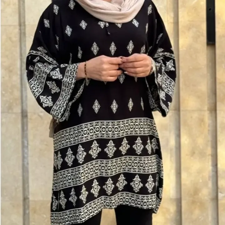 مانتو مجلسی سایز بزرگ سایز 70  جنس نخی دورسینه 140