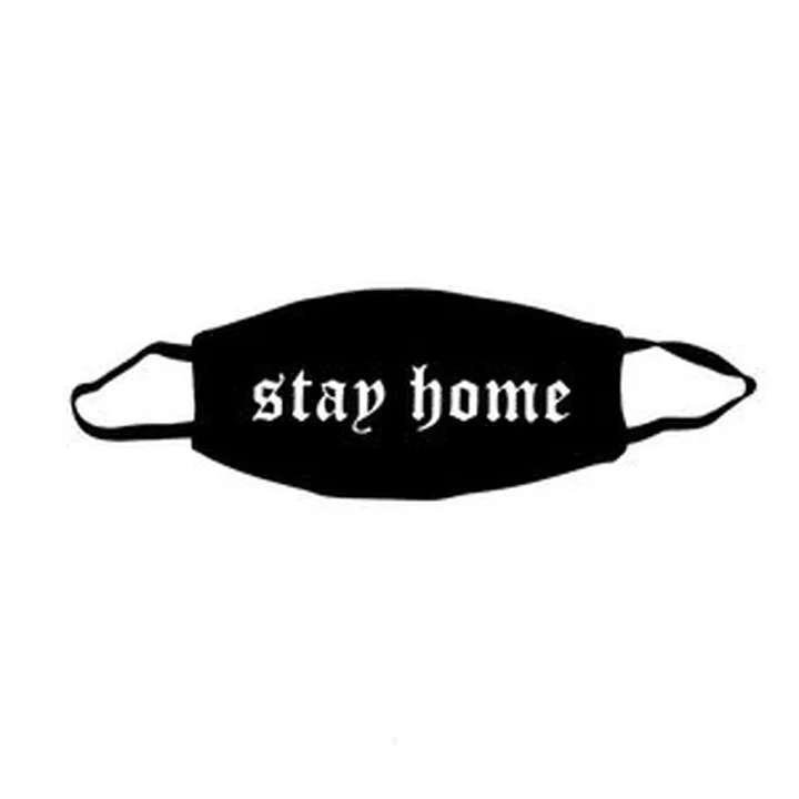 ماسک پارچه‌ای مدل Stay home