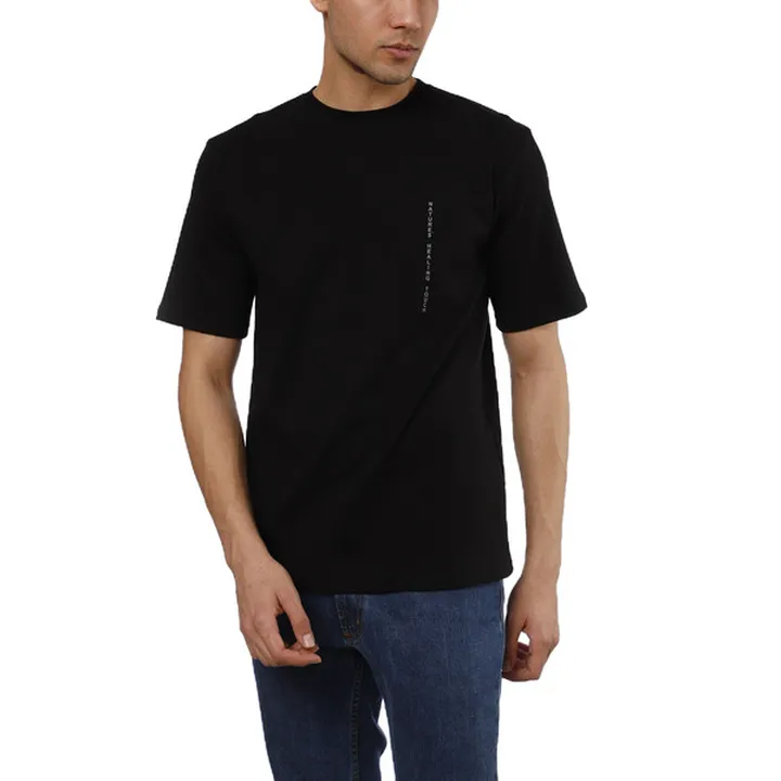 تی شرت آستین کوتاه مردانه ناربن مدل طبیعت رنگ مشکی