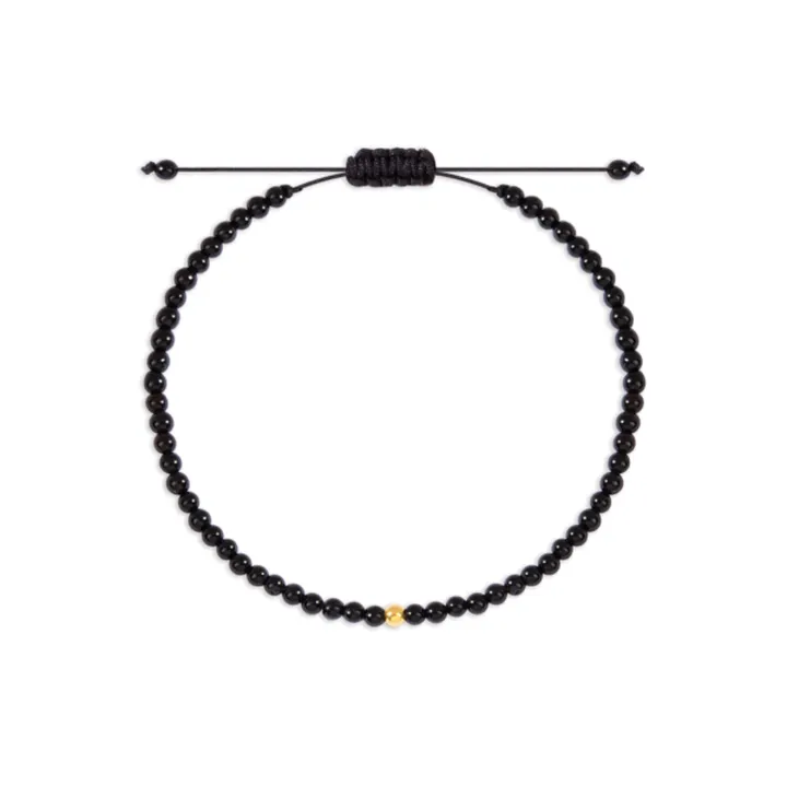 دستبند طلا سنگی اونیکس