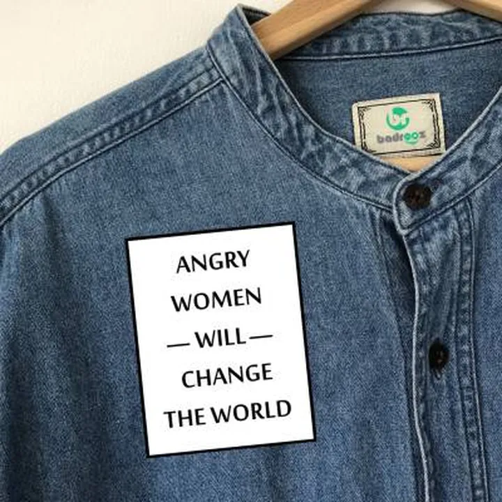 پچ حرارتی  ANGRY WOMEN WILL CHANGE THE WORLD