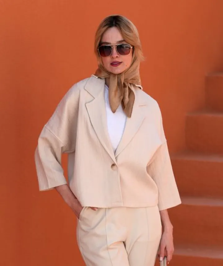 کت کراپ لینن k31080