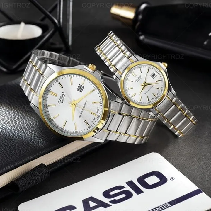 ساعت مچی مردانه و زنانه مارک کاسیو 1044 casio با جعبه 