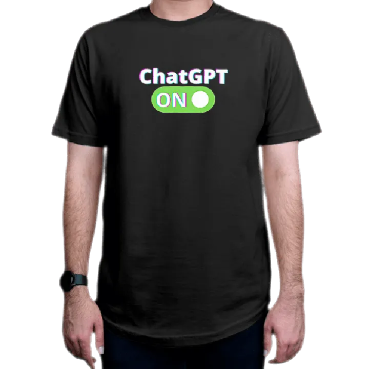 تیشرت برنامه نویسی طرح ChatGPT ON