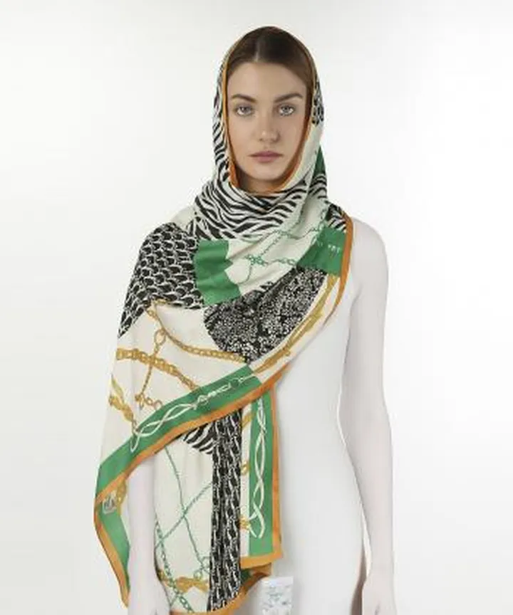 شال ابريشم زنانه موريك كد RO03