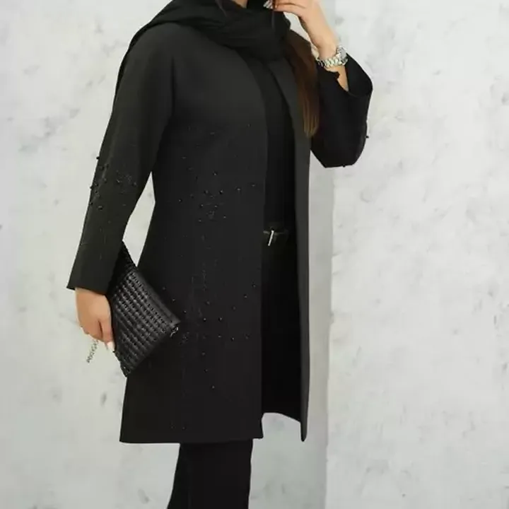 مانتو نگین دار مانتو  مازراتی  مانتو زنانه 