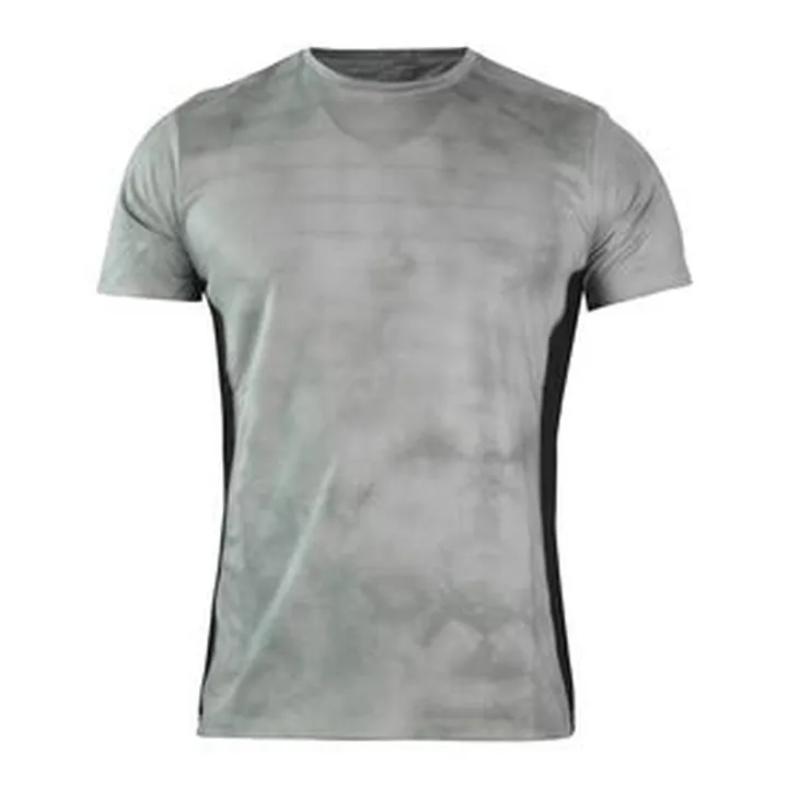تی شرت آستین کوتاه ورزشی مردانه مدل GS-M-232226 رنگ طوسی روشن