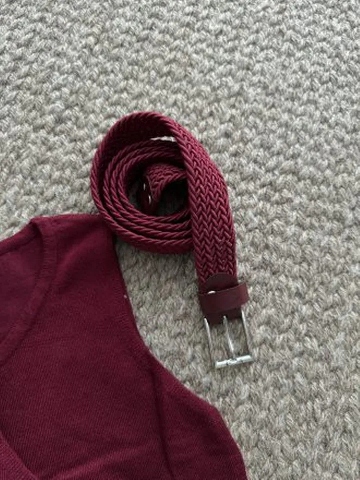 کمربند بافتی سگکی  cherry 🍒