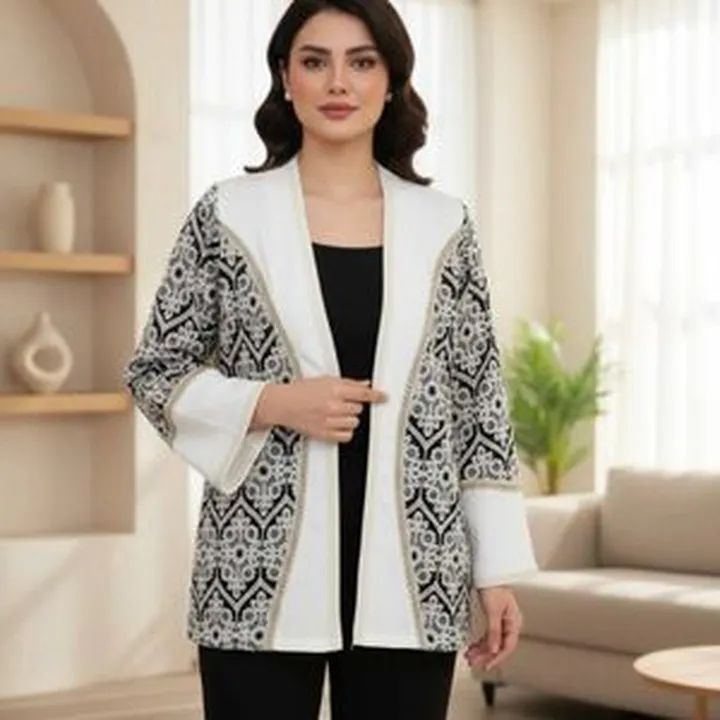 مانتو لینن گلدوزی شده مزونی رویا