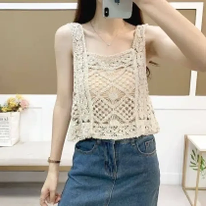 تاپ قلاب بافی زنانه کد 418073