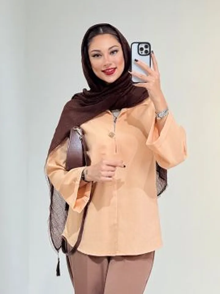 شومیز جلو بسته تولید ایواز کد 18745