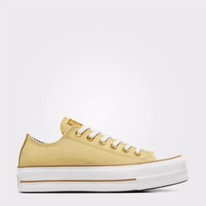 کتونی کانورس converse Chuck Taylor All Star Lift Platform Herringbone Stripe  کد A08109C.741