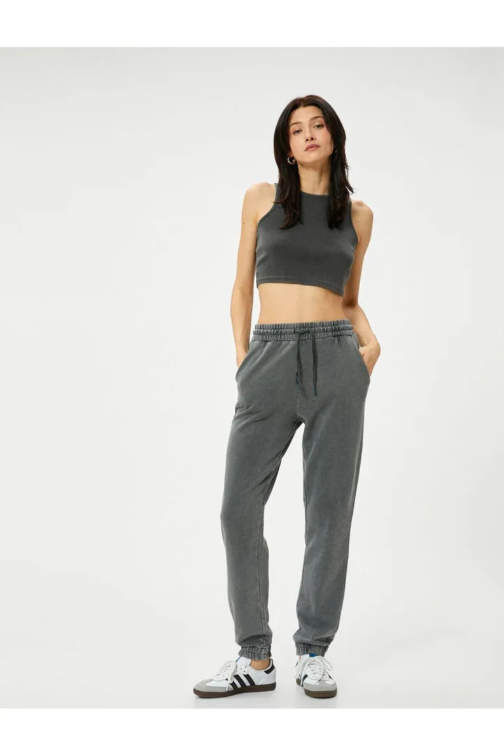 KotonCrop Ribbed Athlete Crew Neck Standard Crop