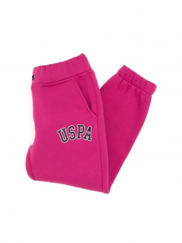 شلوار راحتی دخترانه صورتی یو اس پولو