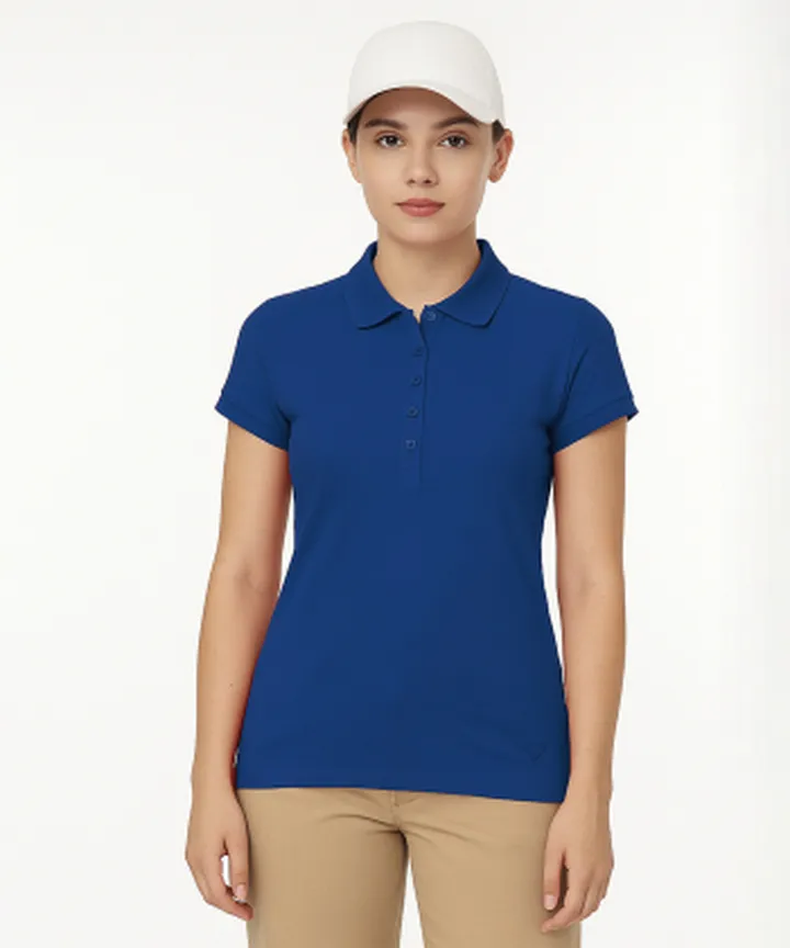 پولوشرت آستین کوتاه زنانه ساتین مدل W10AB