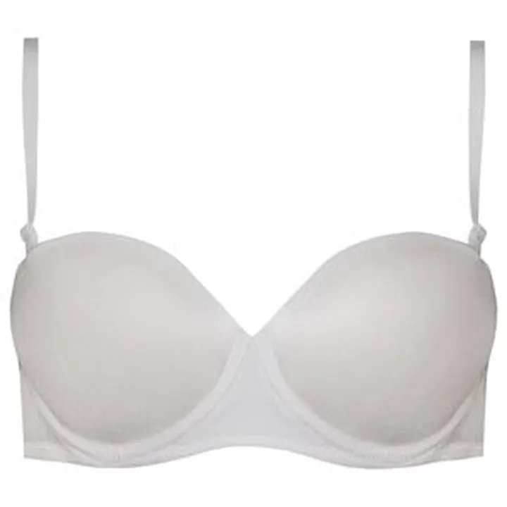 سوتین زنانه پدلی مدل فنردار بند متحرک کد 5127-P162 رنگ سفید