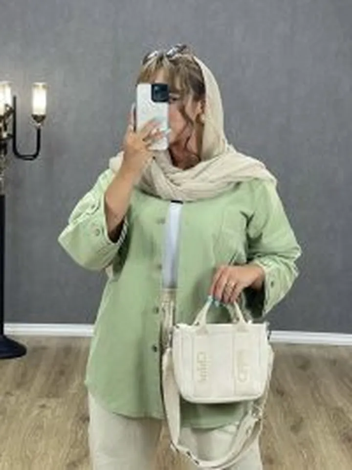 مانتو شومیزی لینن کد 2143