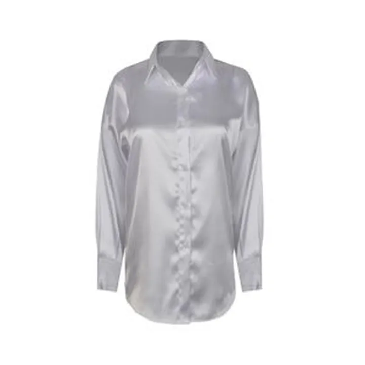 شومیز آستین بلند زنانه مدل ساتن