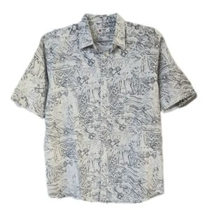پیراهن سایز بزرگ استین کوتاه مردانه 1018