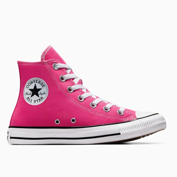 کفش ال استار اصل ساق بلند مدل کلاسیک رنگ زرشکی all star chuck Hard Pink