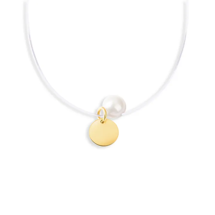 چوکر طلا پولک مروارید