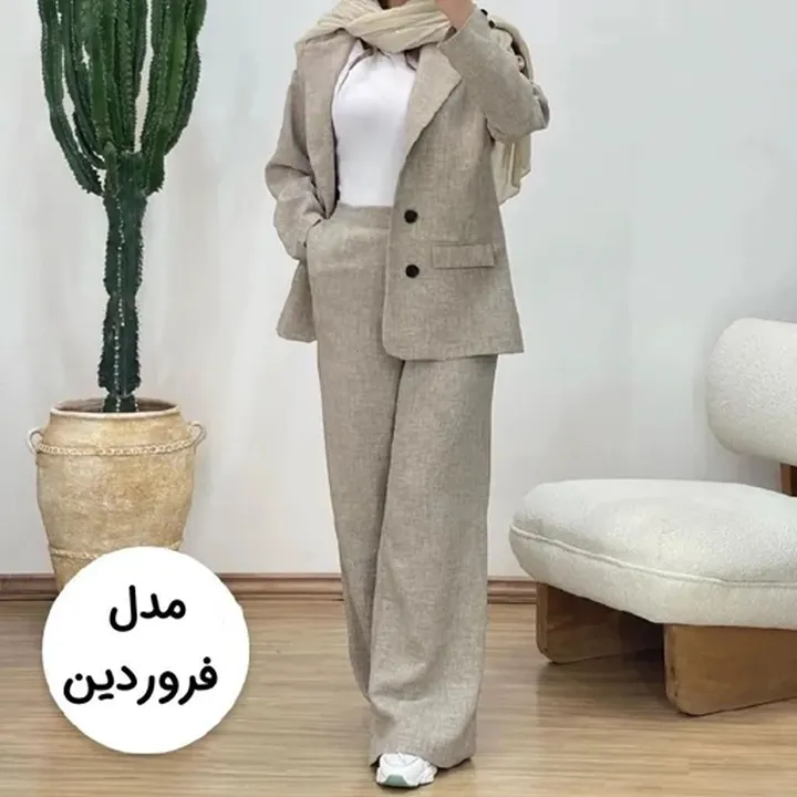 ست مانتو کت و شلوار زنانه و دخترانه شانتون شیک