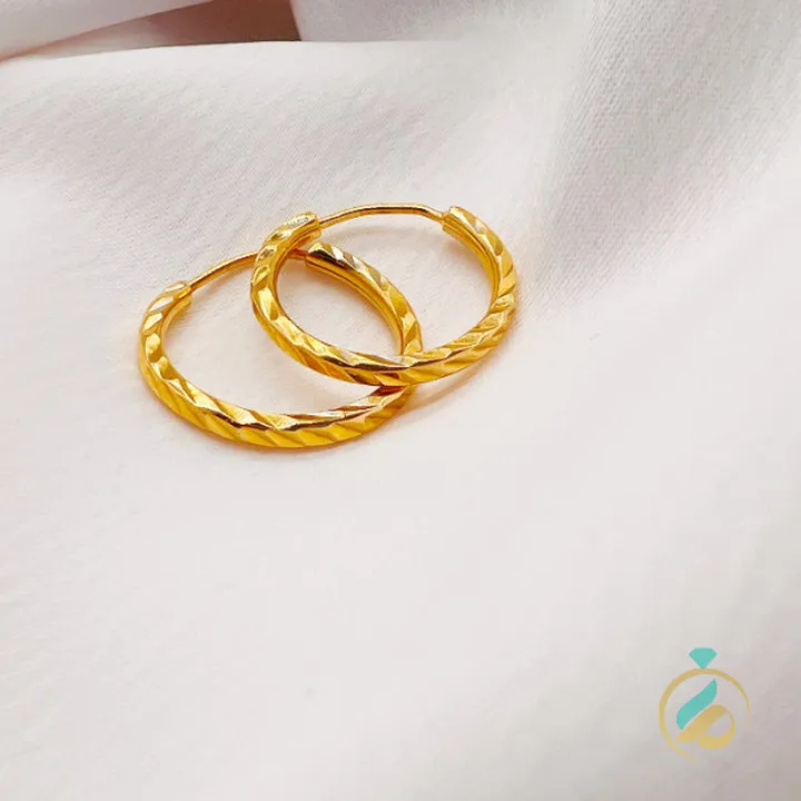 گوشواره طلا طرح حلقه یکتاخواه