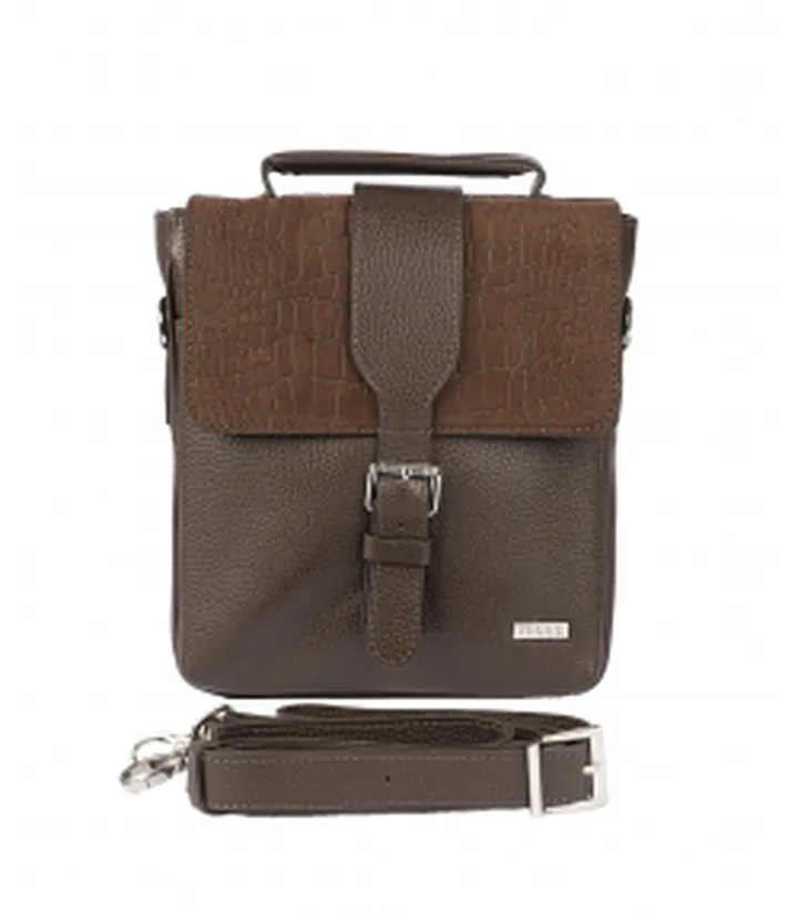 کیف دوشی چرم طبیعی مردانه مونو مدل X0001