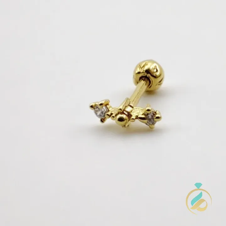 پیرسینگ طلای زرد رناتا