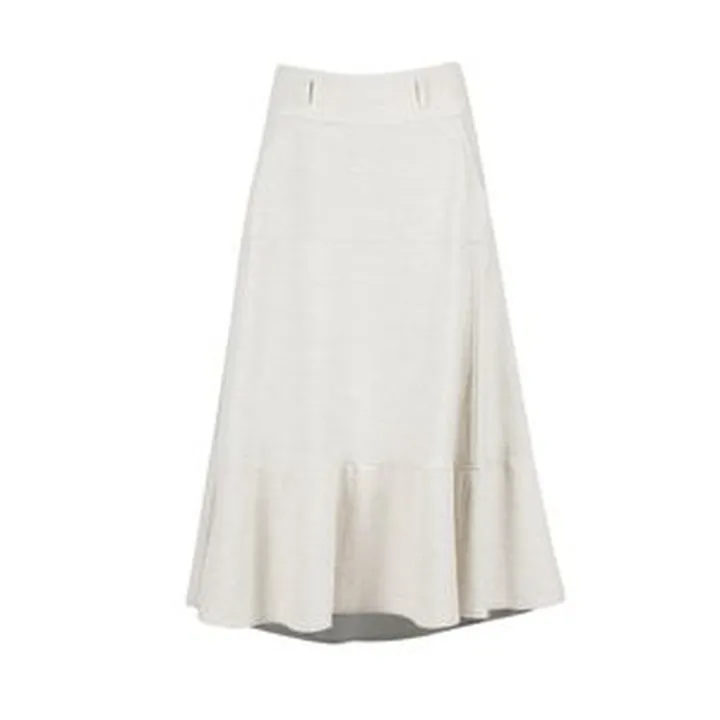 دامن کلوش زنانه سرژه مدل 210233 رنگ کرم