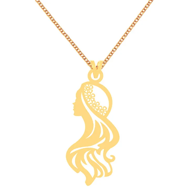 گردنبند طلا 18 عیار زنانه کرابو طرح مادر مدل Kr707...