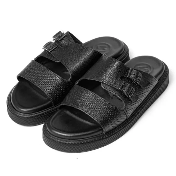 صندل مردانه پاتن چرم مدل SH9