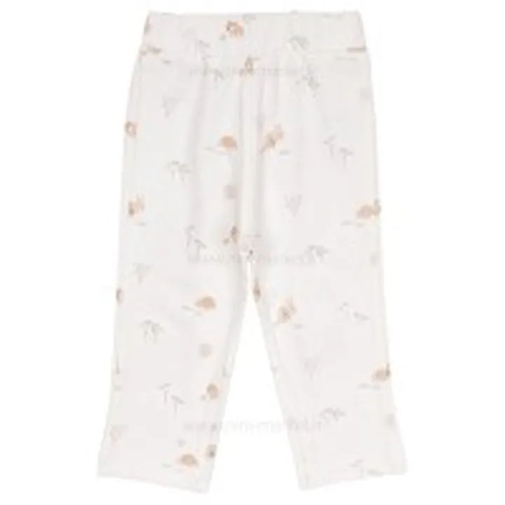 شلوار تمام چاپ طرح کانگور و دوستان رنگ کرم نیلی Nili