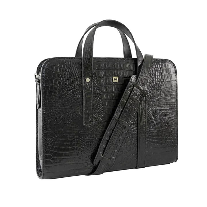 کیف اداری اسپرت مدل A122 خزه ای تیره