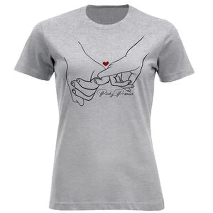 تی شرت آستین کوتاه زنانه مدل S631 رنگ طوسی