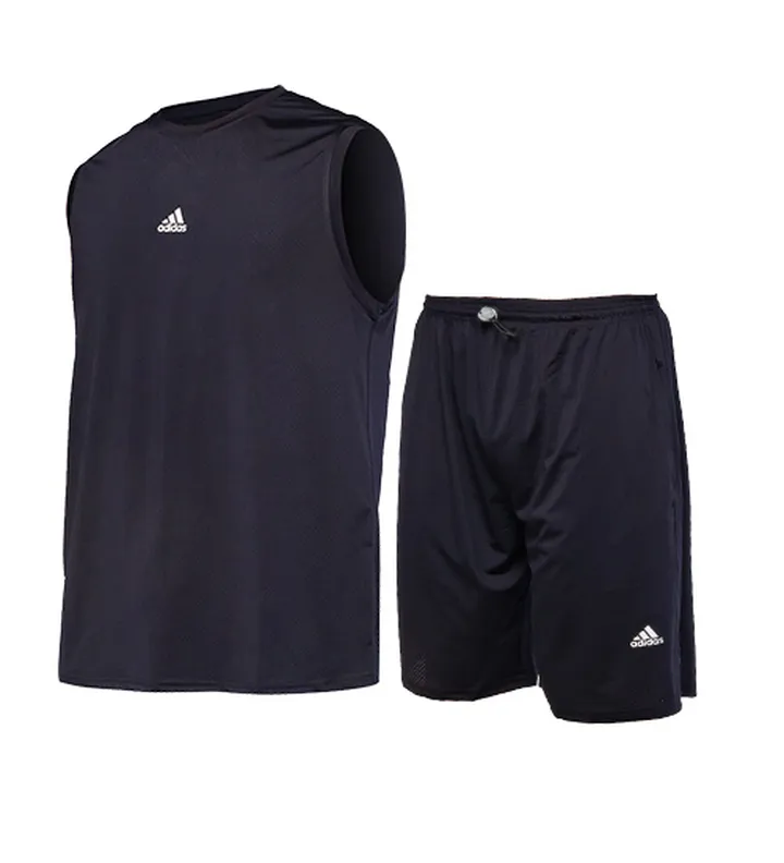 ست رکابی و شلوارک یقه گرد مردانه Adidas