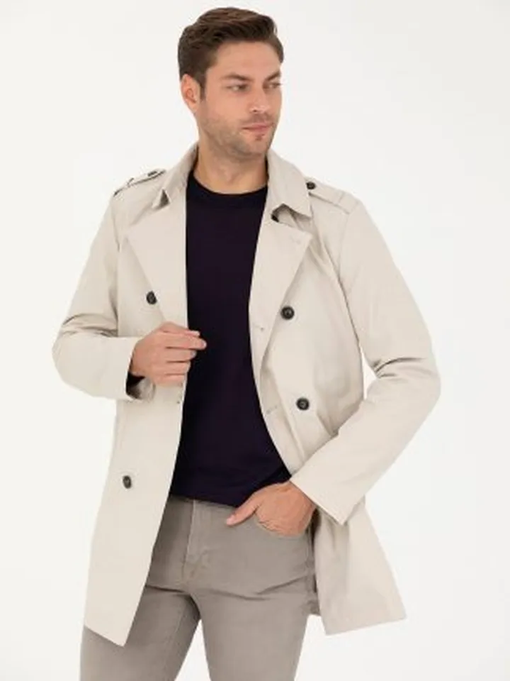 بارانی مردانه بژ پیرکاردین