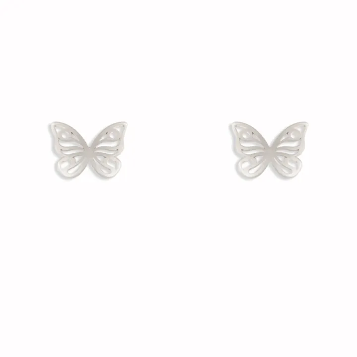 گوشواره نقره پروانه