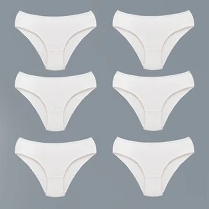 شورت زنانه ماییلدا مدل 4830 رنگ سفید بسته شش عددی