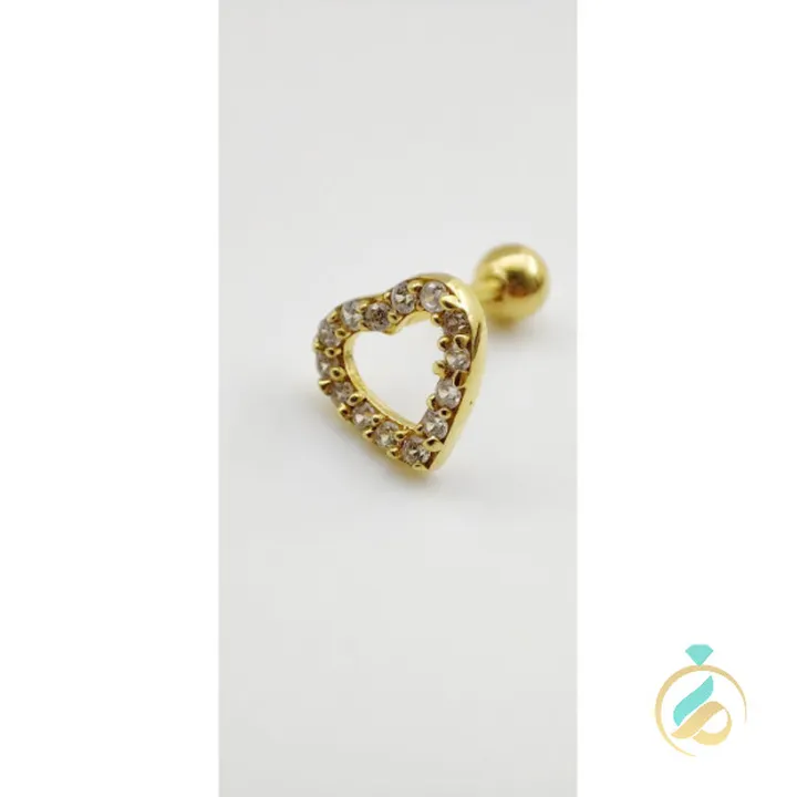پیرسینگ طلای قلب