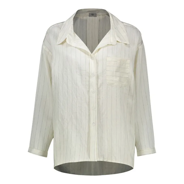 شومیز آستین بلند یقه برگردان زنانه نیزل مدل 1256 ر...