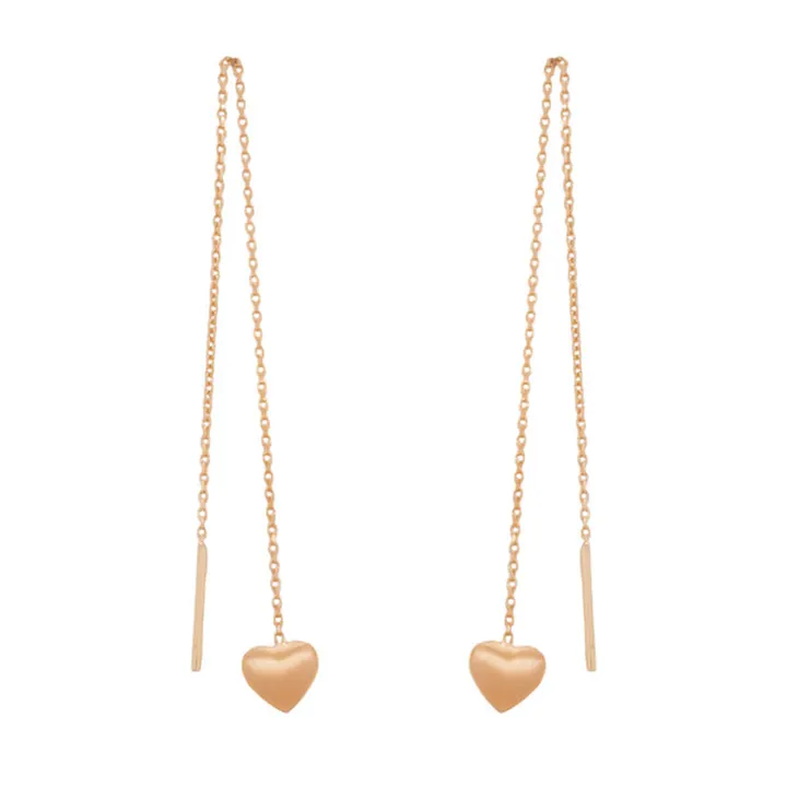 گوشواره طلا 18 عیار زنانهمدلعشق کد C0026