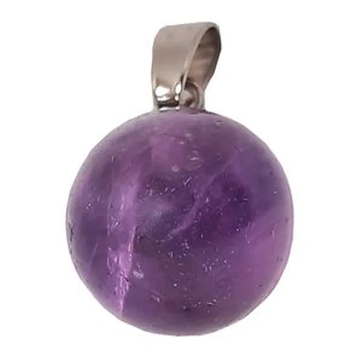 آویز گردنبند زنانه مدل گوی آمیتیست کد 30