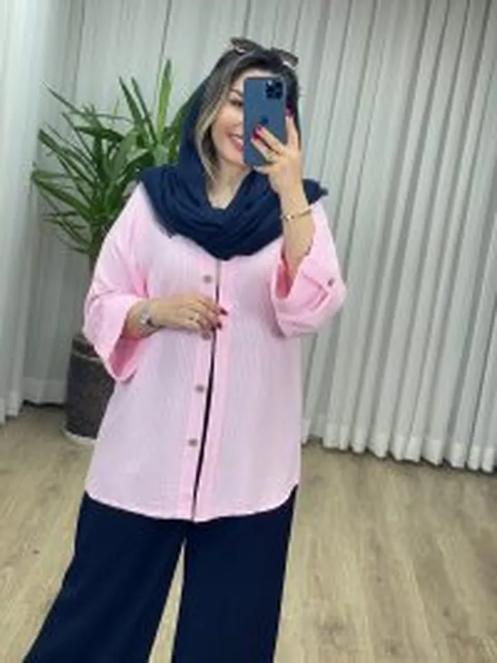 شومیز لینن دیپلمات کد 2163