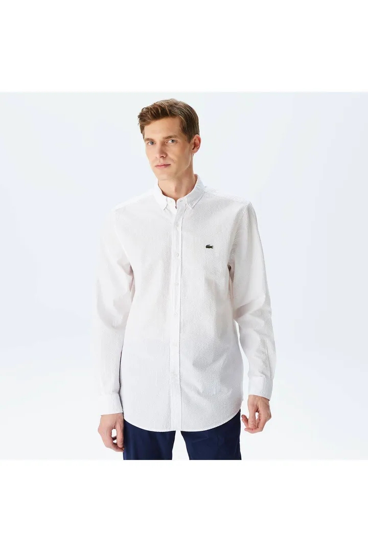 <span class="text-styled__StyledSpan-sc-d280c10c-1 dvOaRP">Lacoste< span>پیراهن سفید پنبه ای ارگانیک با تناسب معمولی مردانه