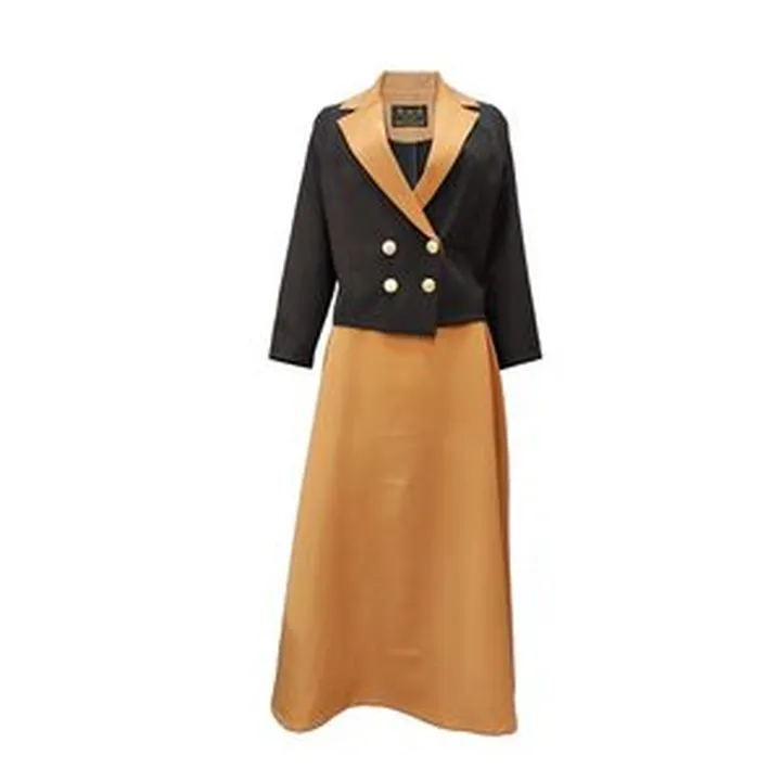 ست کت و دامن زنانه مدل دکمه دار 10483